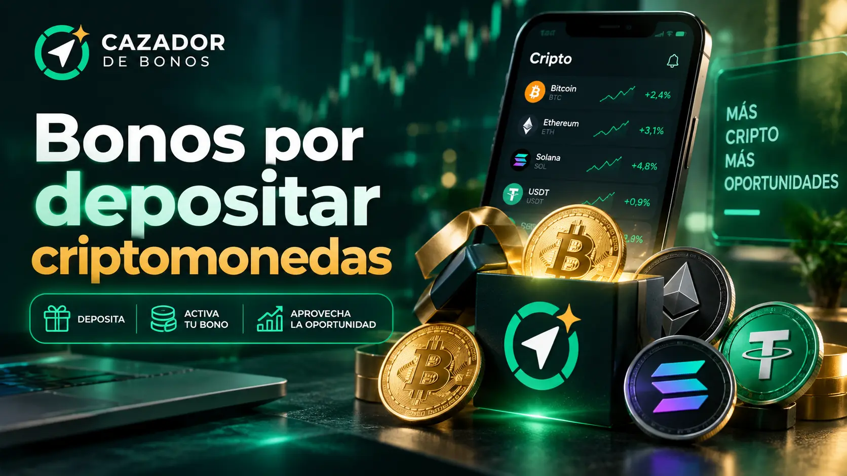 Bonos por depositar criptomonedas