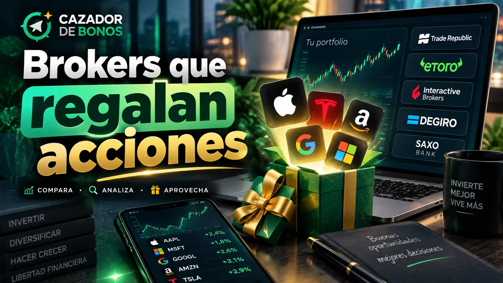 Brokers que regalan acciones
